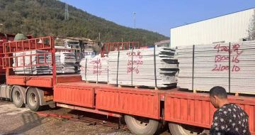 吉林市 芝麻灰花岗岩光面毛板出货日常