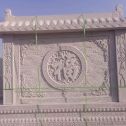 吉林市 芝麻白花岗岩屏风，照壁，影壁