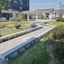 吉林市 芝麻灰小区坐凳&栏杆安装效果