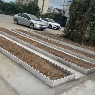 吉林市 花边石、花围石、花园石安装效果
