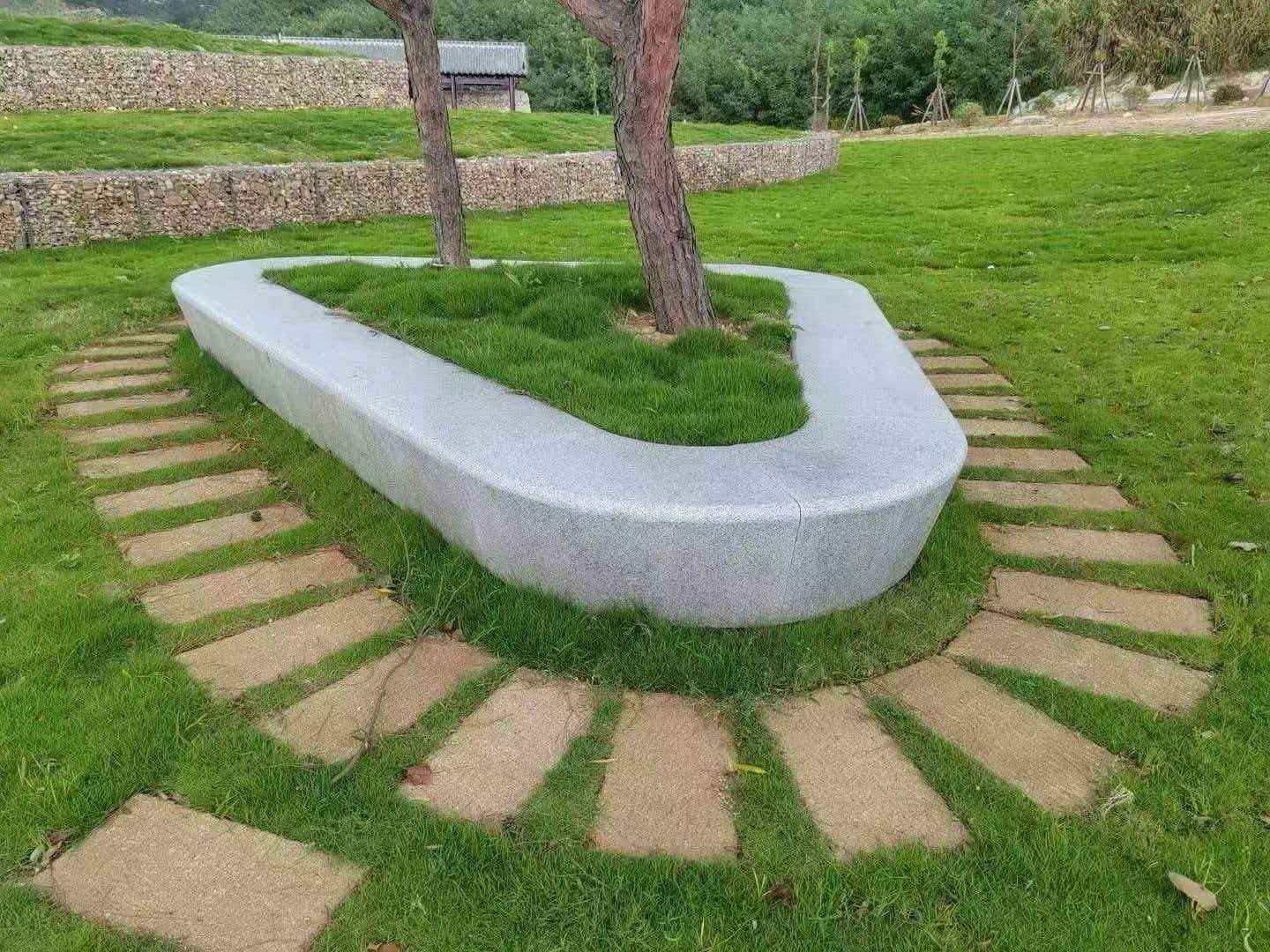 吉林市 芝麻白光面整石坐凳