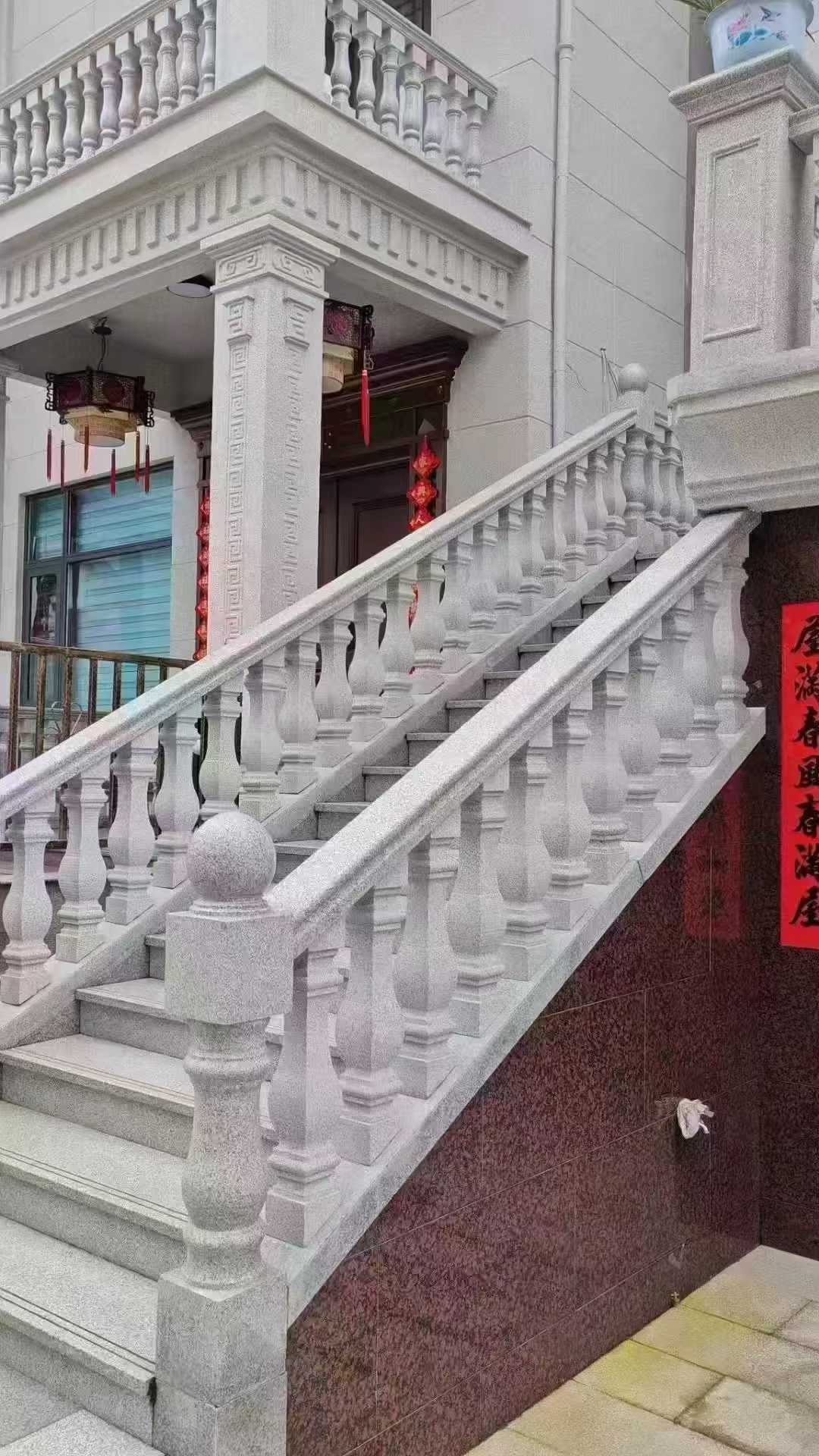 吉林市 天然石材 阳台庭院护栏、栏杆