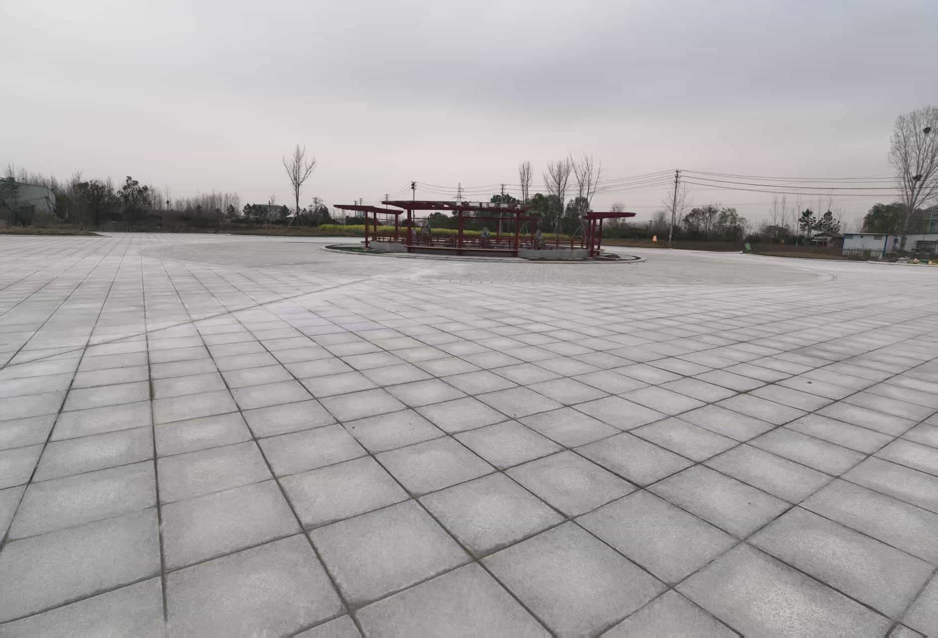 吉林市 芝麻白火烧面-公园广场地铺效果