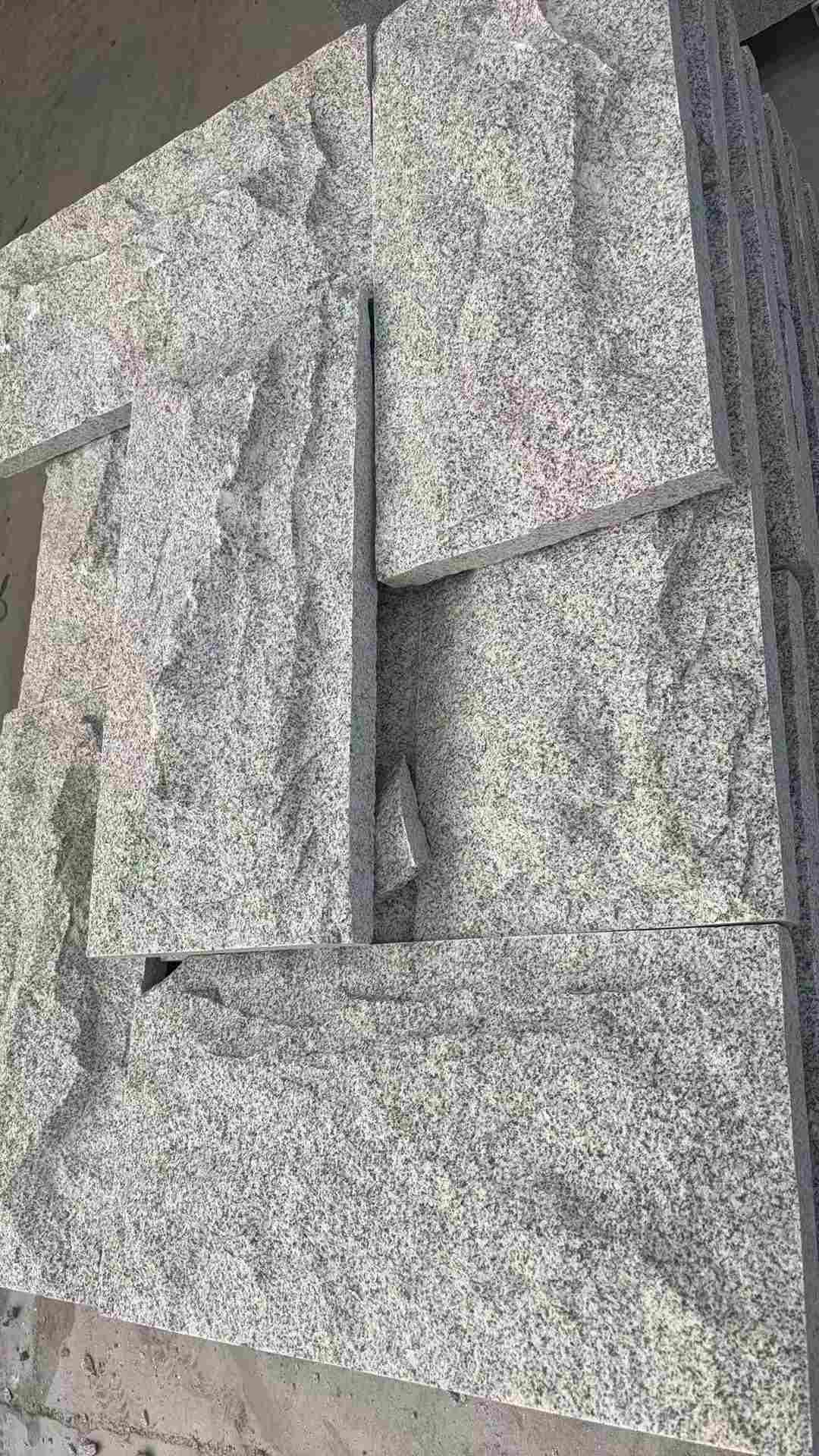 吉林市 芝麻白自然面花岗岩成品板
